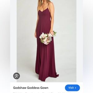 Show me your mumu maxi bridesmaids dress in maroon